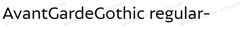 AvantGardeGothic regular字体转换